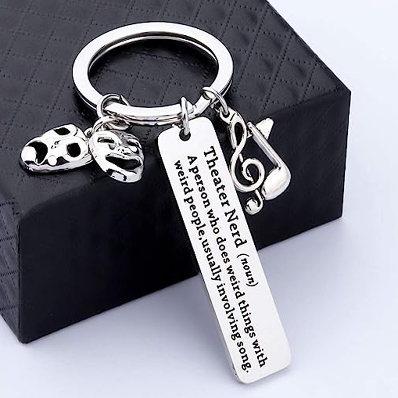 Theater Nerd Geschenke Musik theater Schlüssel bund lustige Theater Geschenke Broadway Theater Geschenke Theater Liebhaber Geschenke – Detail 4