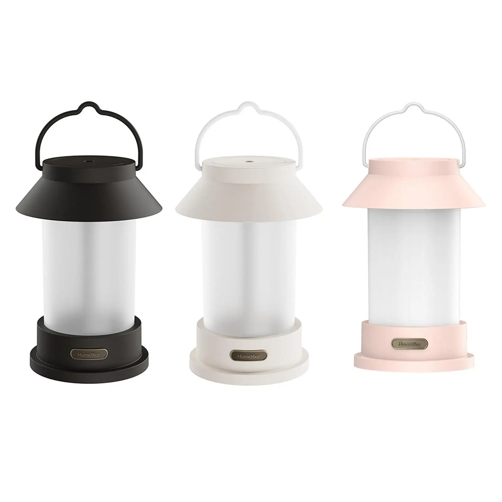 Mini Air Humidifier with 3 Color LED Lights 400ml with Handle Diffuser for