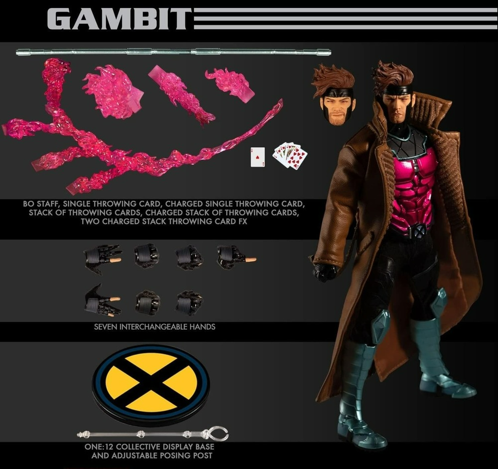 Коллективная фигура Marvel Gambit аниме для Toyz One-12, коллективные  игрушки, детский праздничный подарок | AliExpress