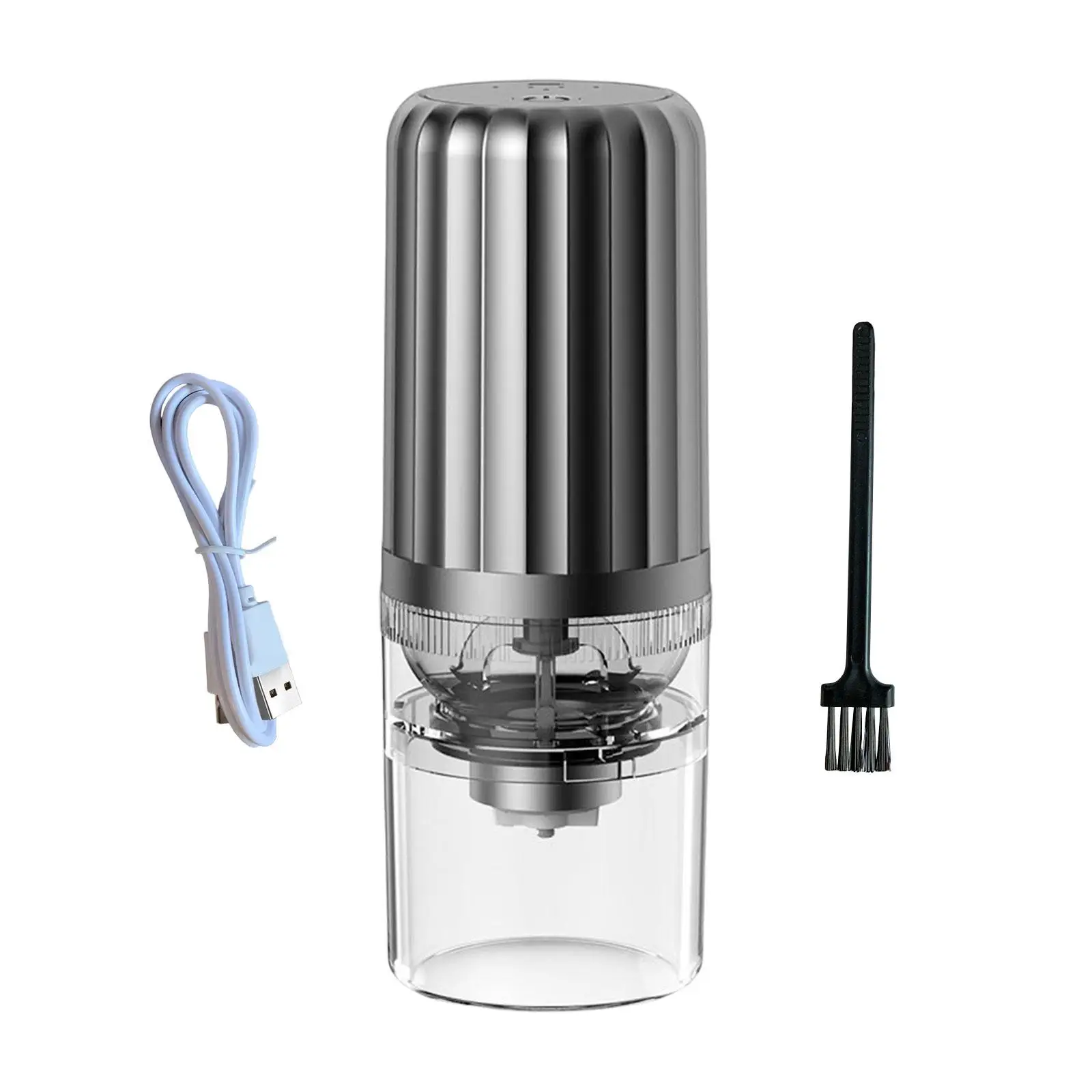 Small Electric Coffee Grinder Adjustable Coarseness USB Rechargable Coffee Mill for Household Restaurant Kitchen