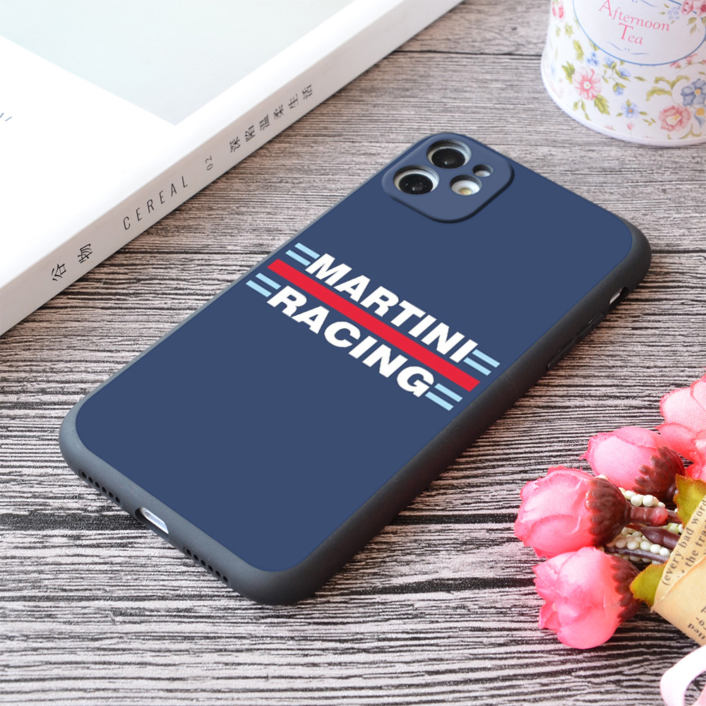 motorola one 5g ace phone case Martini Pattern Print Soft Silicone Matt iPhone Case For Apple 11 Pro Max Series Carbon Fiber Racing Stripes No7 No23 70 F1 moto g stylus 5g case