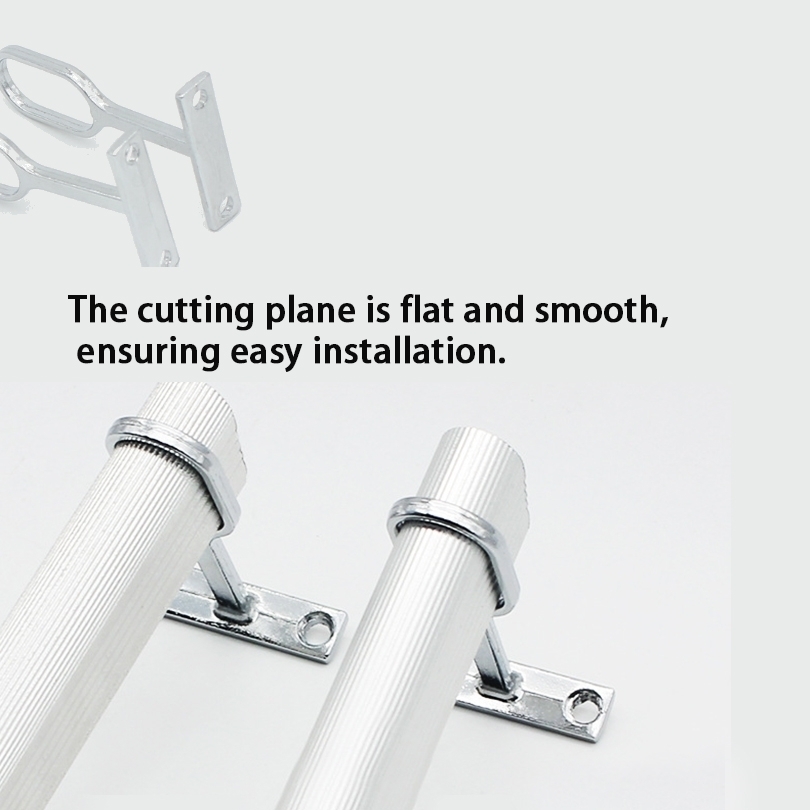 Description Picture 6 of item10pcs Zinc Alloy Curtain Flange Rod Holder with Screws Rail Rod Support Socket Closet Pole Sockets for Home Wardrobe