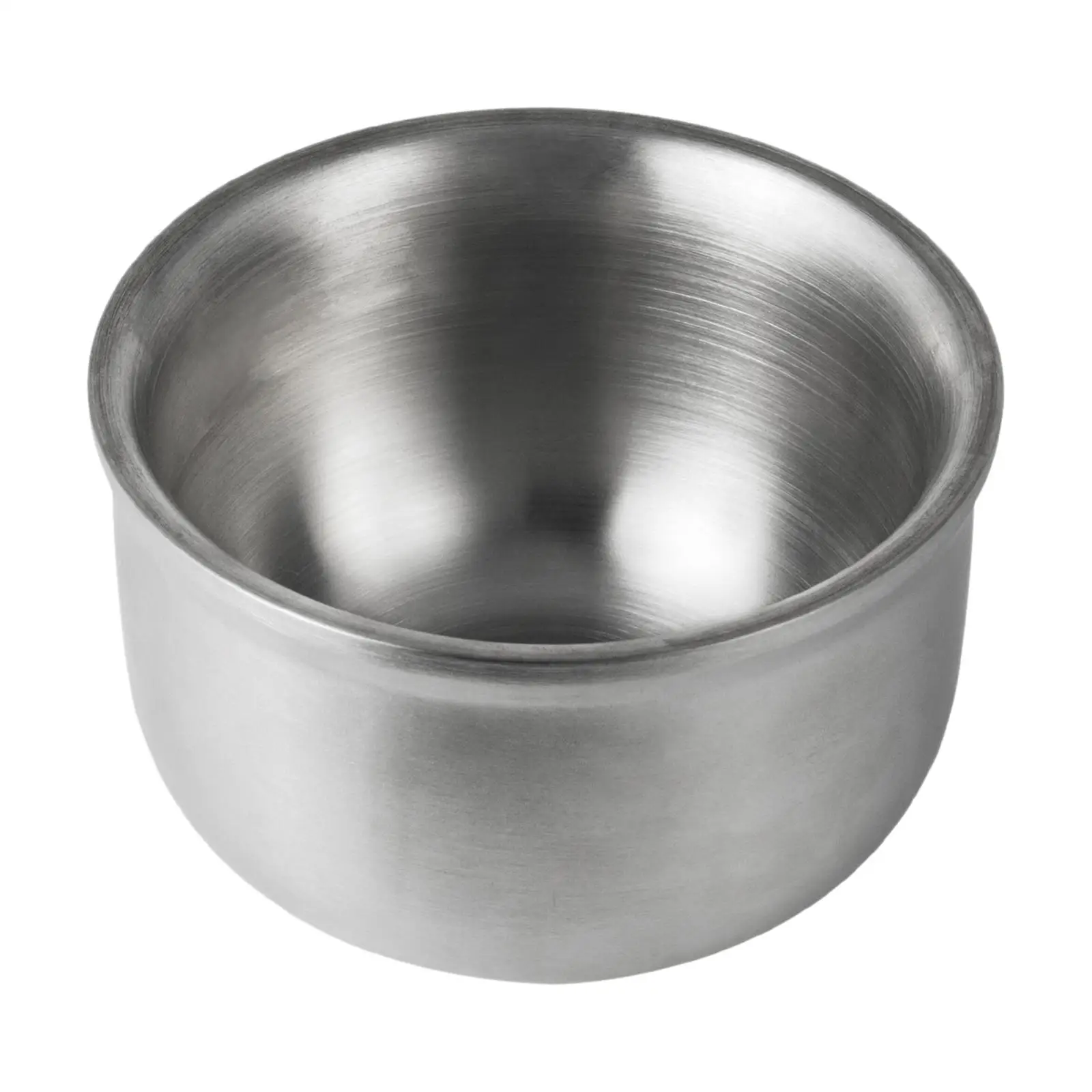 Shaving Bowl Fits Wet Shaving Small Stainless Steel Portable Heat Insulation Durable Shaving Mug Shave Soap Cup for Men Gift