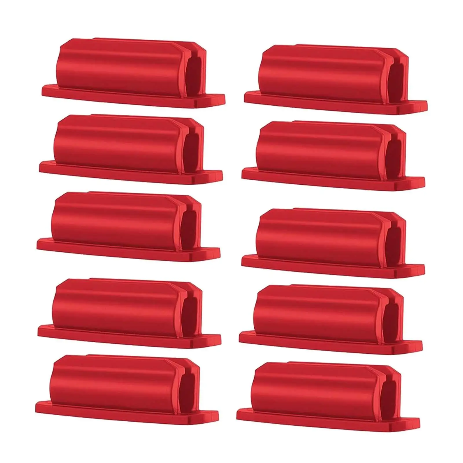 10x Sticky Silicone Pen Holder Pencil Clip for Clipboard Office for Car Computer Clipboards Bulletin Board Desktop Accessories