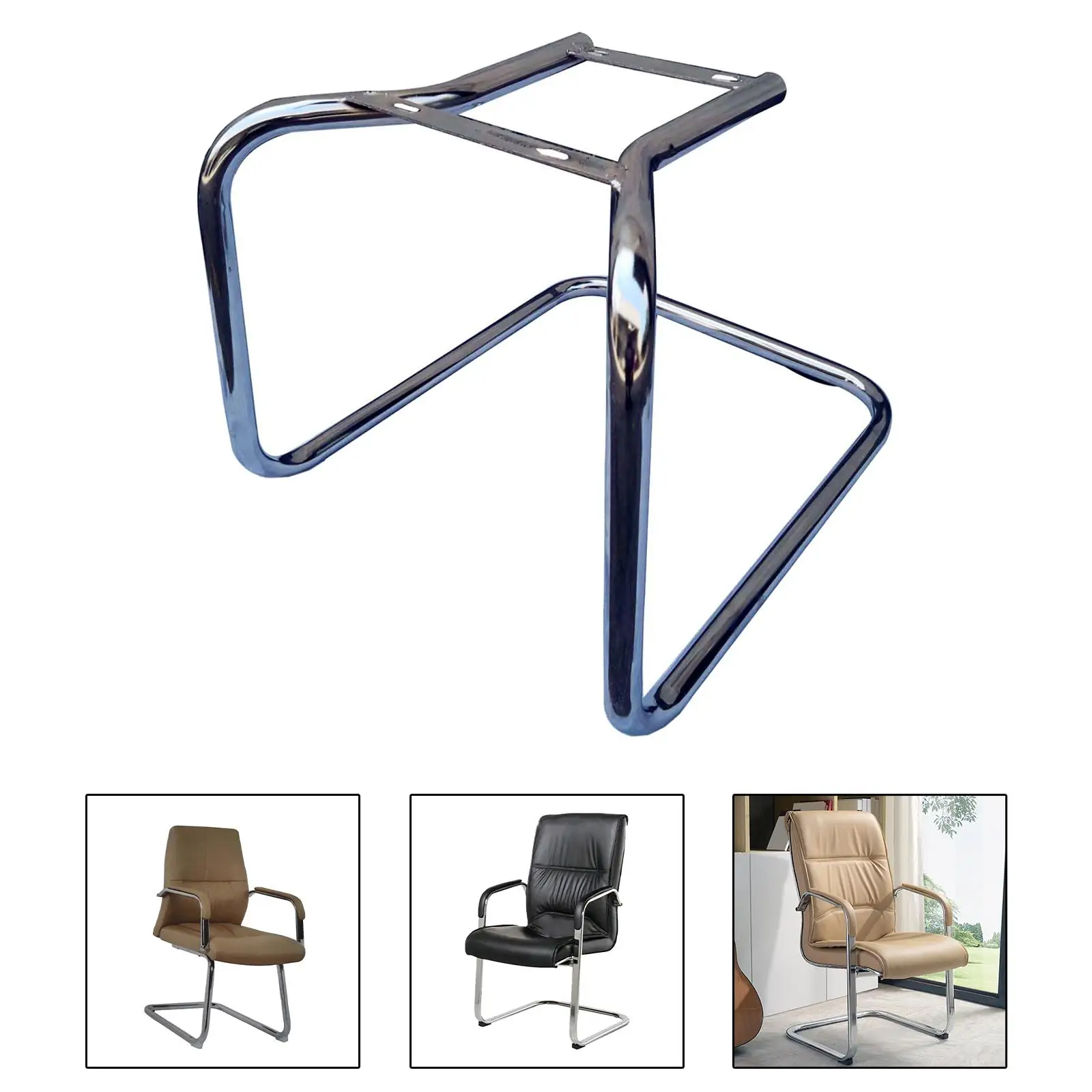 Metal Desk Chair Base Steel Replacement Furniture Accessories Office Chair Base for Computer Chairs Cantilever Chair Game Chair