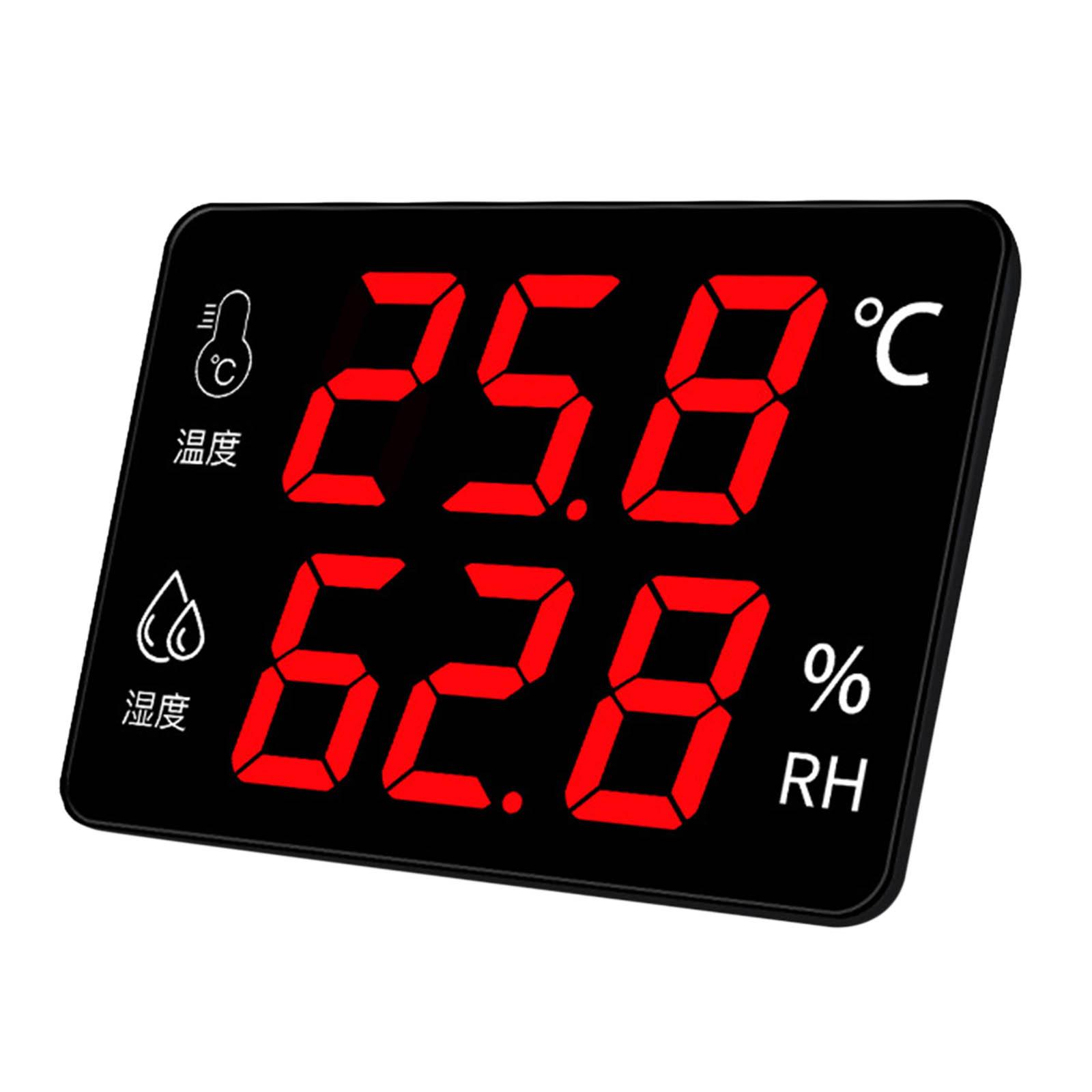 Industry Thermometer and Hygrometer Temperature Humidity Meter Data Logger Recorder With Alarm Clock