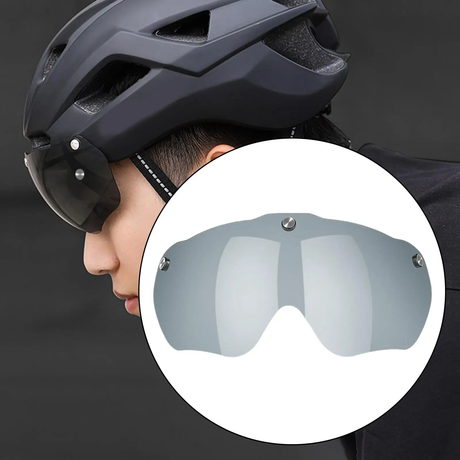 Cycling Helmet Lens Detachable Magnetic Road Bike Universal Bicycle Helmet Lens 