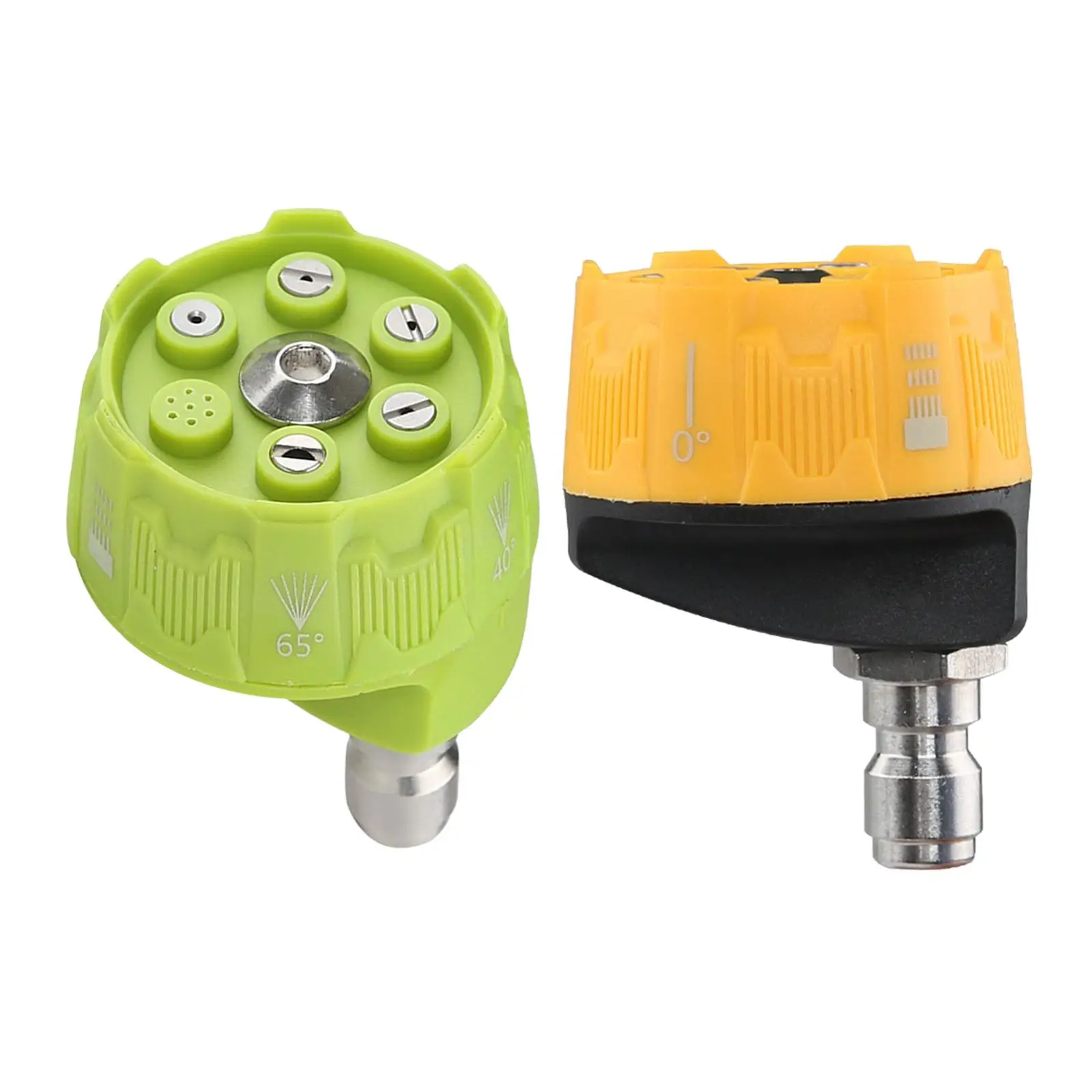 High Pressure Washer Nozzle Connect with 1/4 in Adapter Multi Degree for Deep Dirt