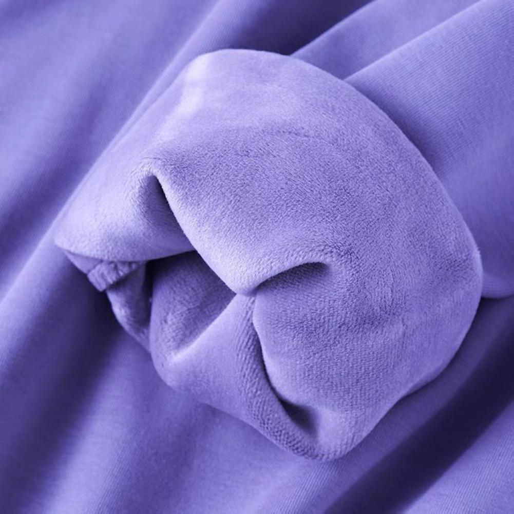 Description Picture 6 of itemSoft Fabric Sweatshirt Cozy Plus Size Unisex Sweatshirt Thick Plush Mid Length Pullover for Fall Winter Soft Elastic Solid Color