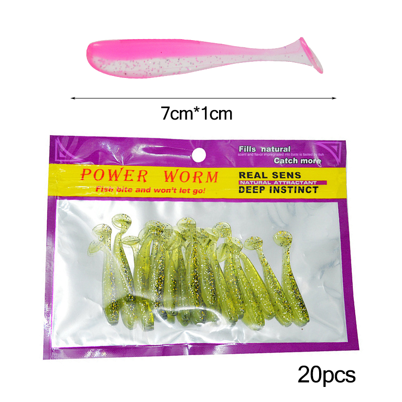 Angelköder 7 cm weicher PVC-Kunstköder für schwimmendes Barschforellen-Topwater – Detail 1