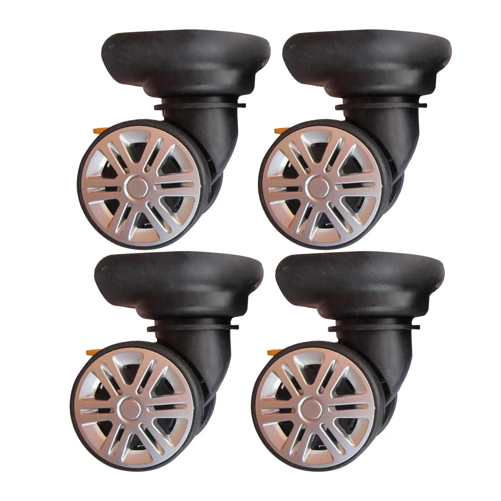 4 Pieces Suitcase Replacement Wheels Portable Luggage Accessories Durable Trolley Case Wheels for Luggage Suitcases Trolley