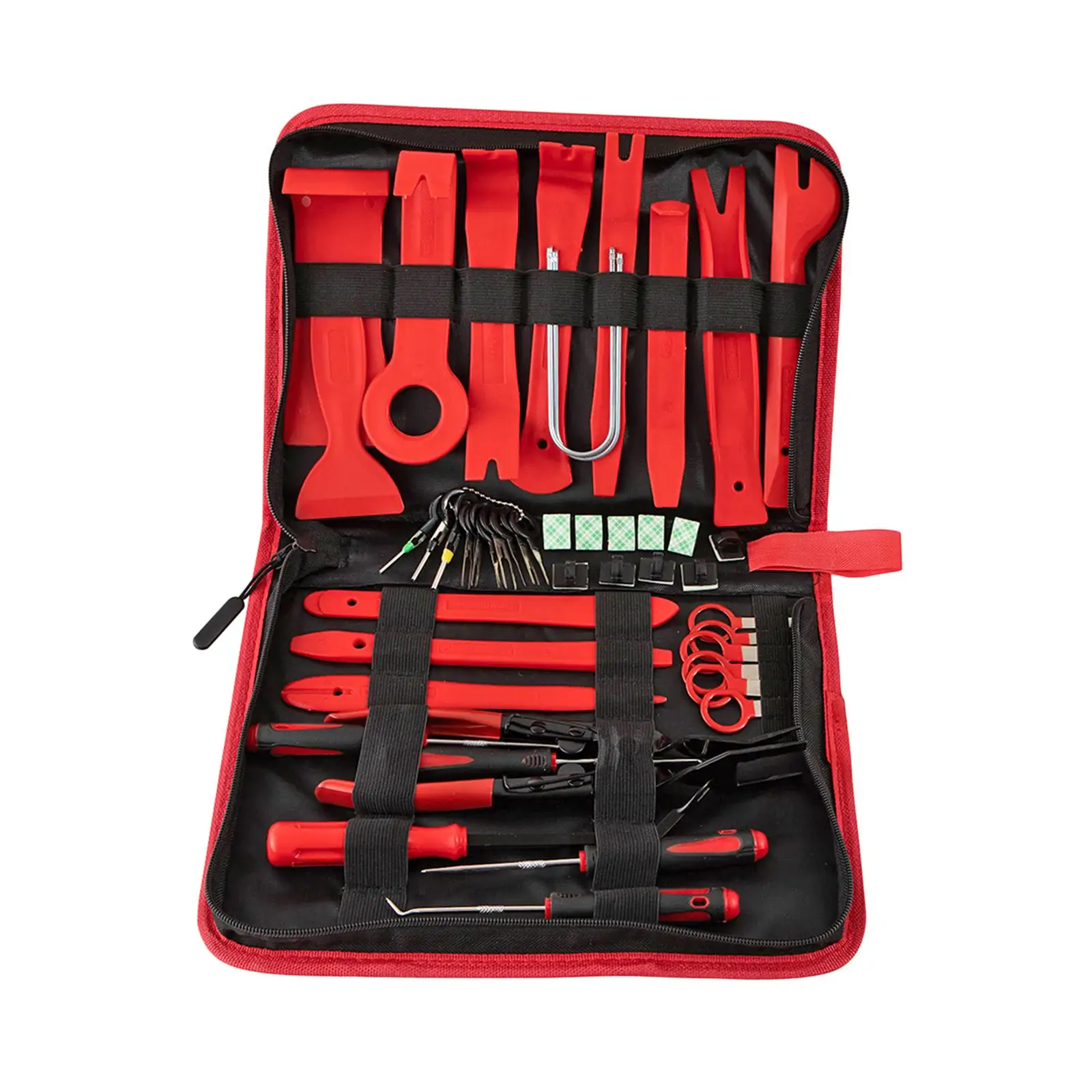 Trim Removal Tool Car Upholstery Repair Kit Auto Clip Pliers with Zipper Pouch Wiring Threader Removal Instruments