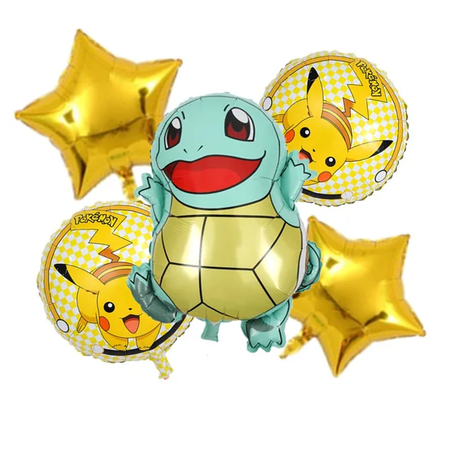 Juego de globos con temática de Pokémon para niños, decoración de  cumpleaños, Pikachu, número, 1-9 años, suministros para fiestas, juguetes,  34 unidades - AliExpress