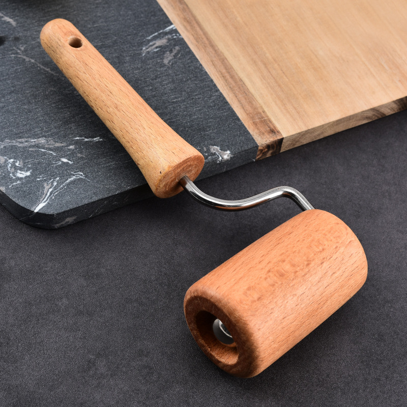 Title 3, Wood Rolling Pin Pastry and Pizza Baker Roller ...