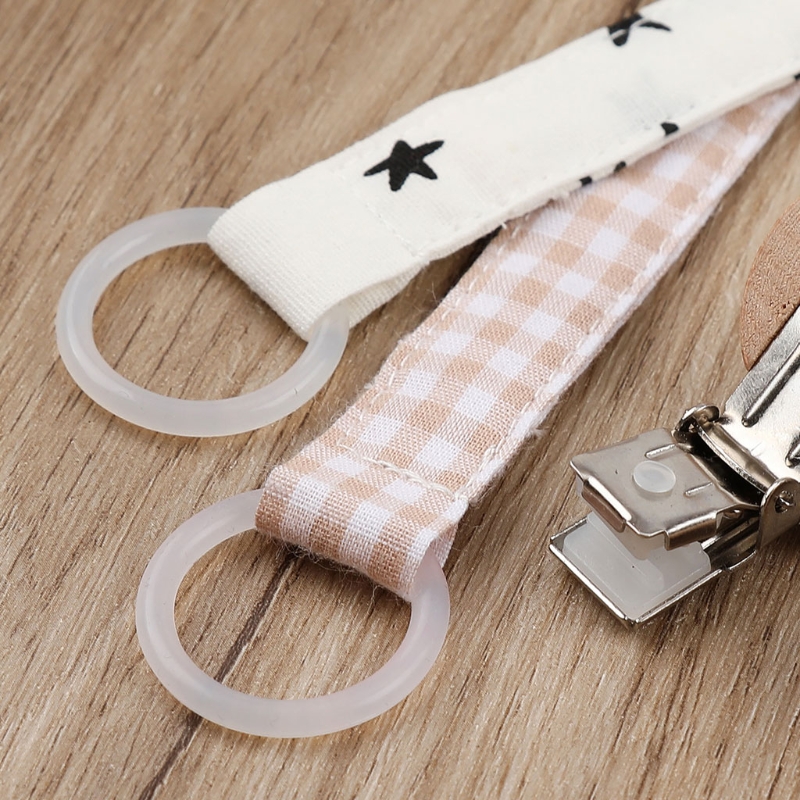 Baumwolle Baby Schnuller Kette Clip Schnuller Nippel Halter Verschlüsse Schnuller Schnuller Clip A2UB – Detail 1