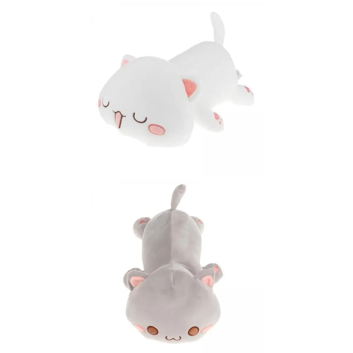 2x Soft Cat Stuffed Cute Animal Plush Pillow Toy for Kids Children Gift