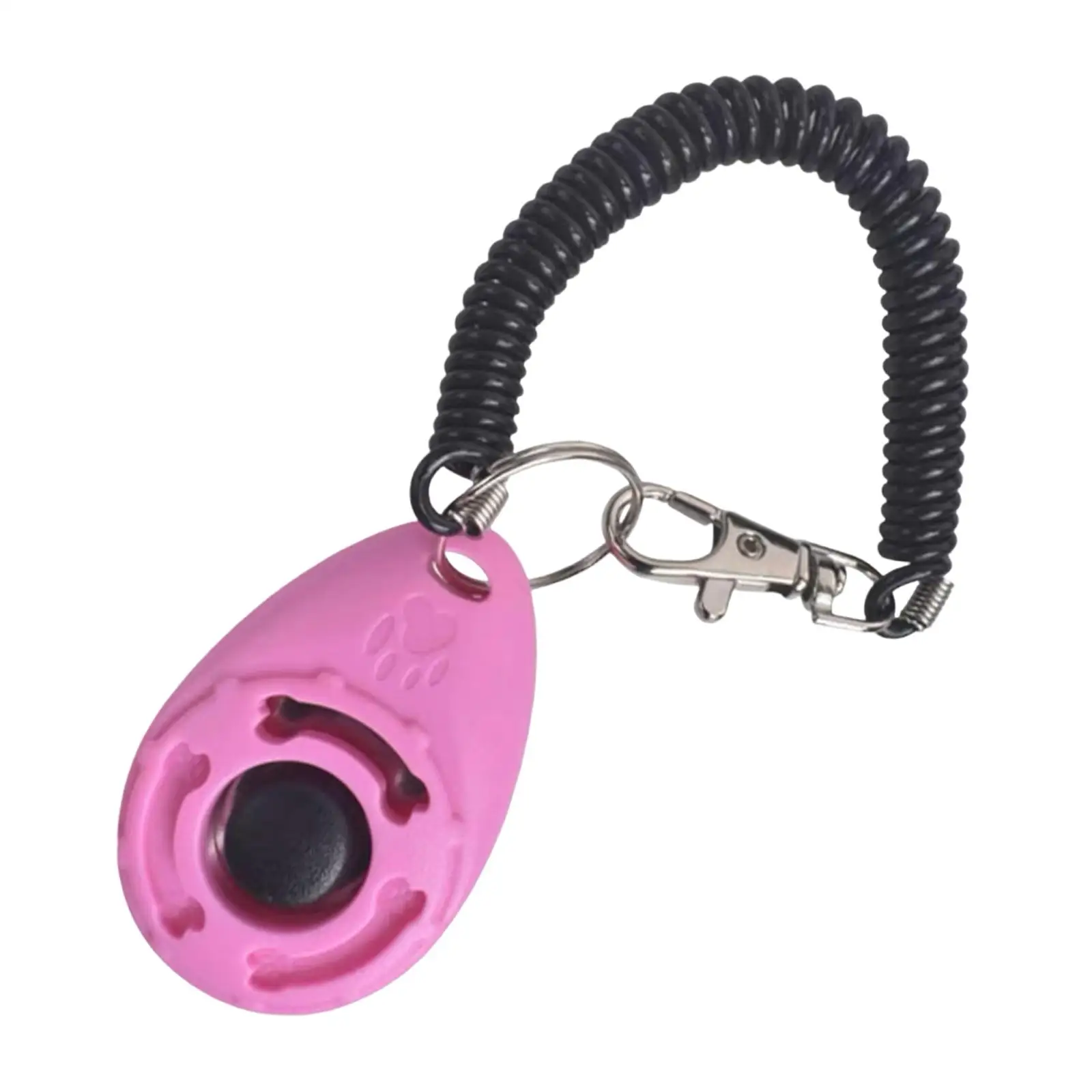 Dog Training Click with Wrist Strap Easy to Use for Household Pet Supplies