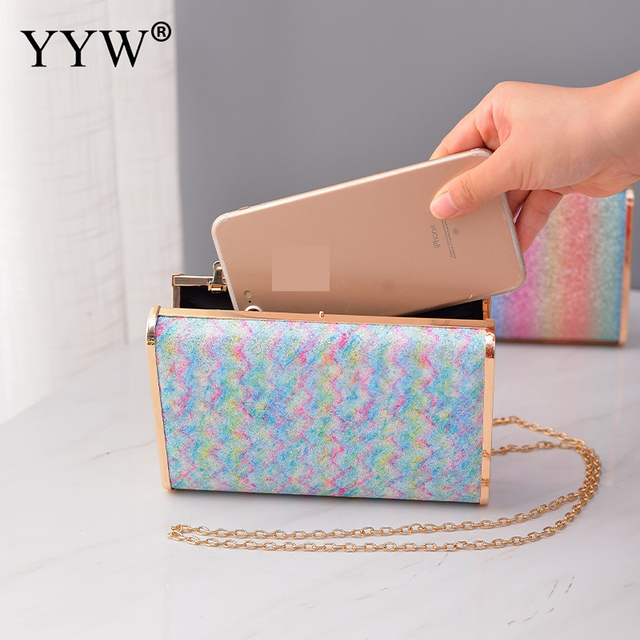 Boxy Love Rainbow Clutch Bag