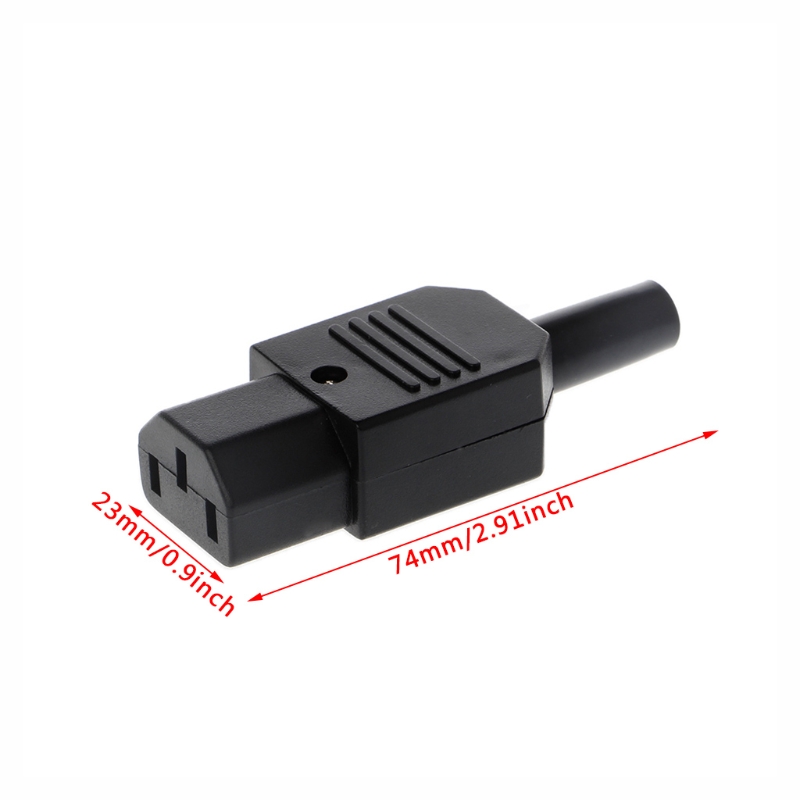 IEC 320 C13 Weibliche Stecker Kabelmontage Power Stecker 3 Pin Buchse 10A /250V – Detail 3