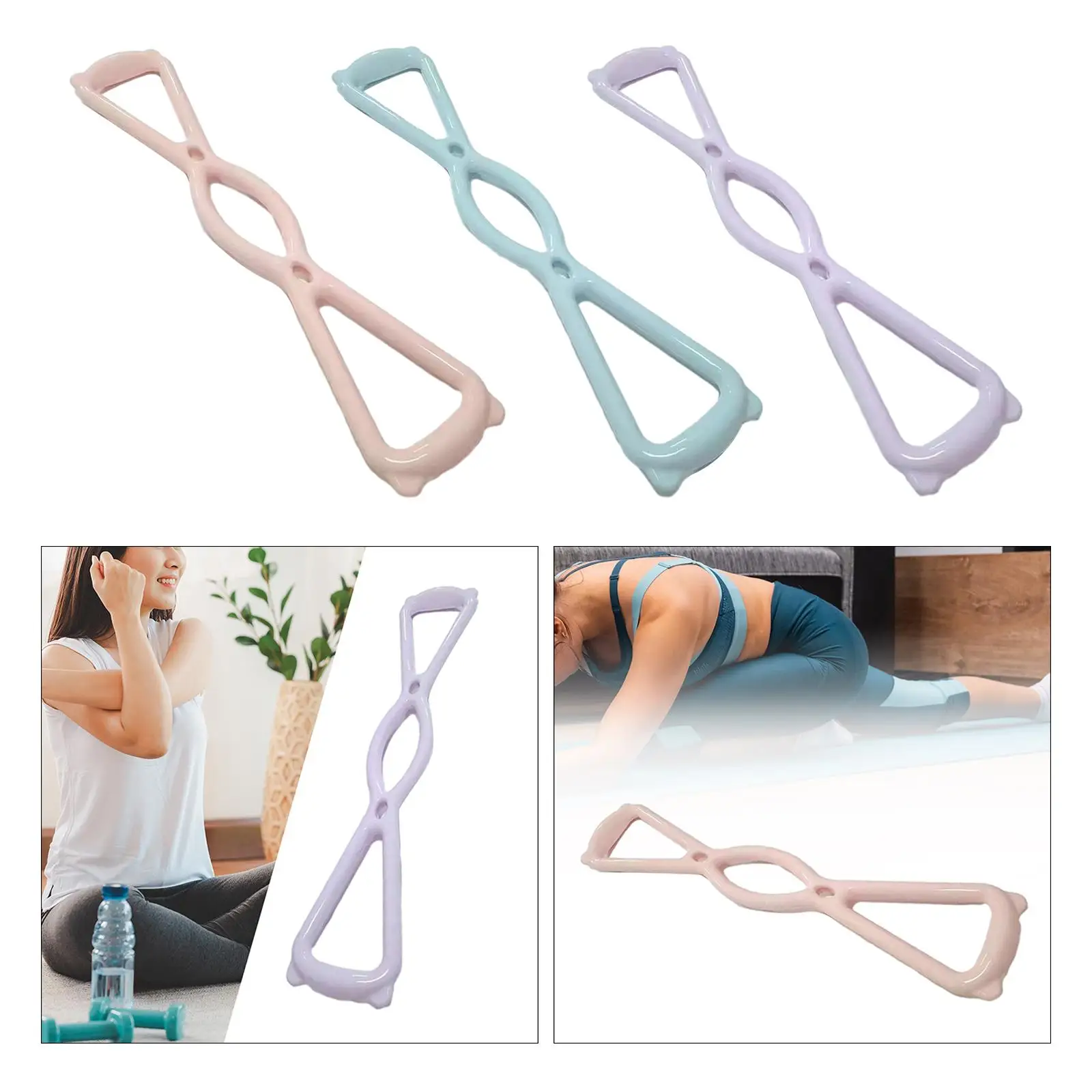Exercise Band Workout Arms Pull up Rally Strap Pull Rope 8 Shaped Resistance Band for Exercising Yoga Women Men Pilates Fitness