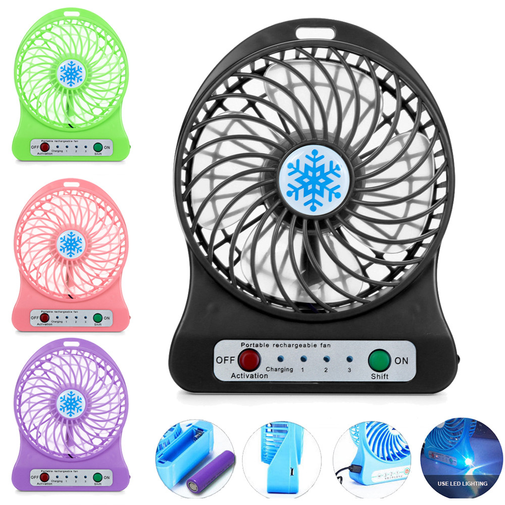 Title 51, Mini Portable Handheld Fan Rechargeable Usb Wit...