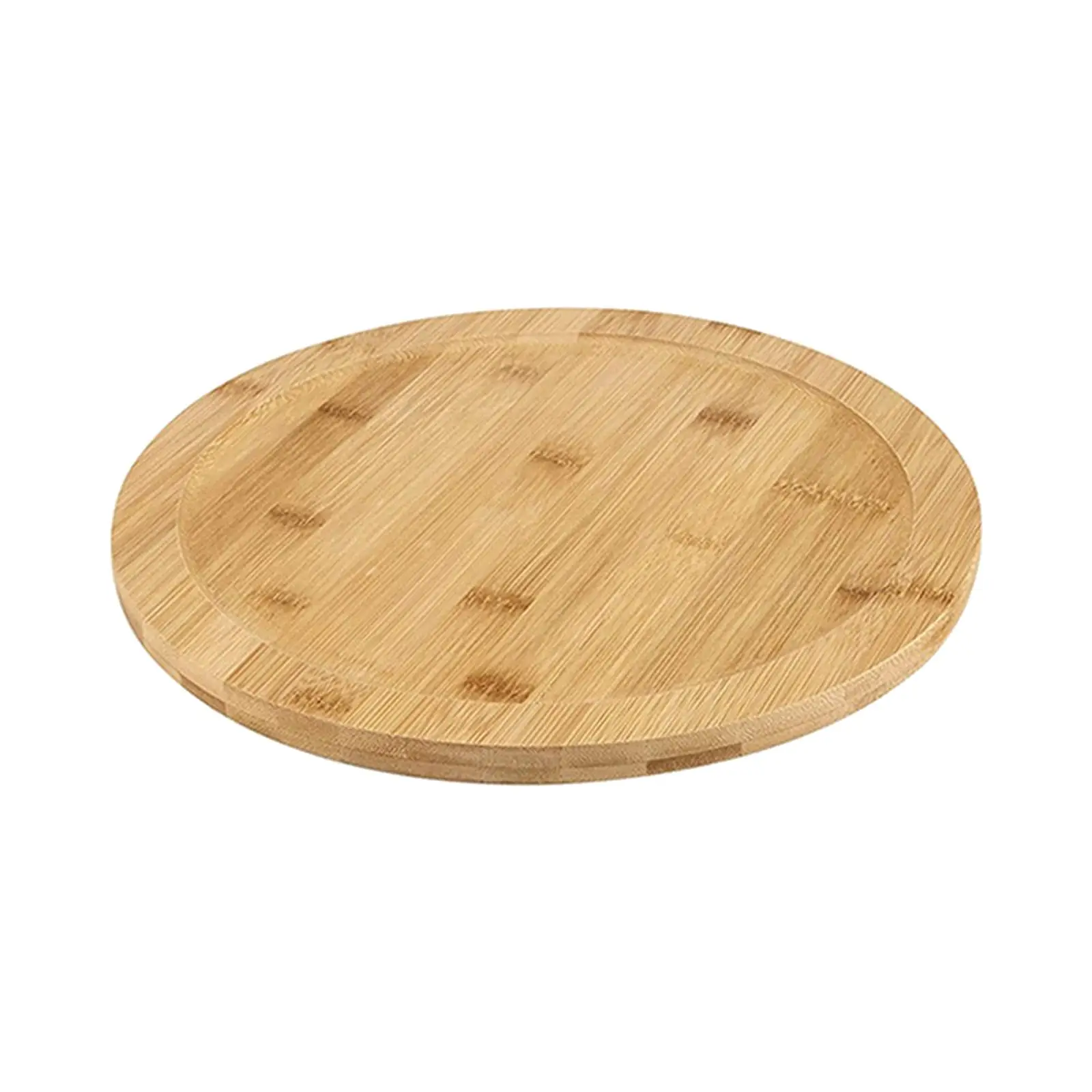 Serving Plate Pizza Serving Board Rotating Board Wooden Turntable Rotating Base for Home Dining Table Pantry Cabinet Kitchen