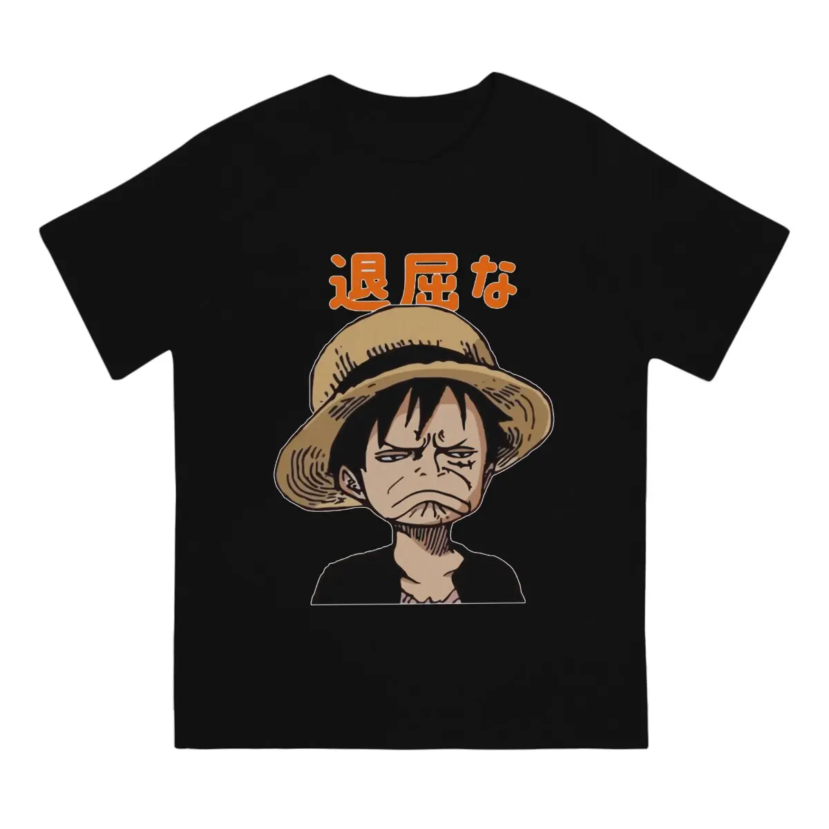 Luffy Funny Face TShirt For Male ONE PIECE Clothing Novelty Polyester T Shirt Homme
