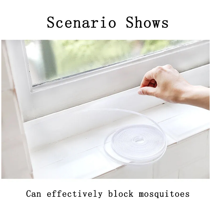 Description Picture 6 of itemFly Mosquito Window Net Insect Mesh Window Screen Net Indoor Mesh Bug Mosquito Net Easy To Fit with Tape Home Textile Curtains