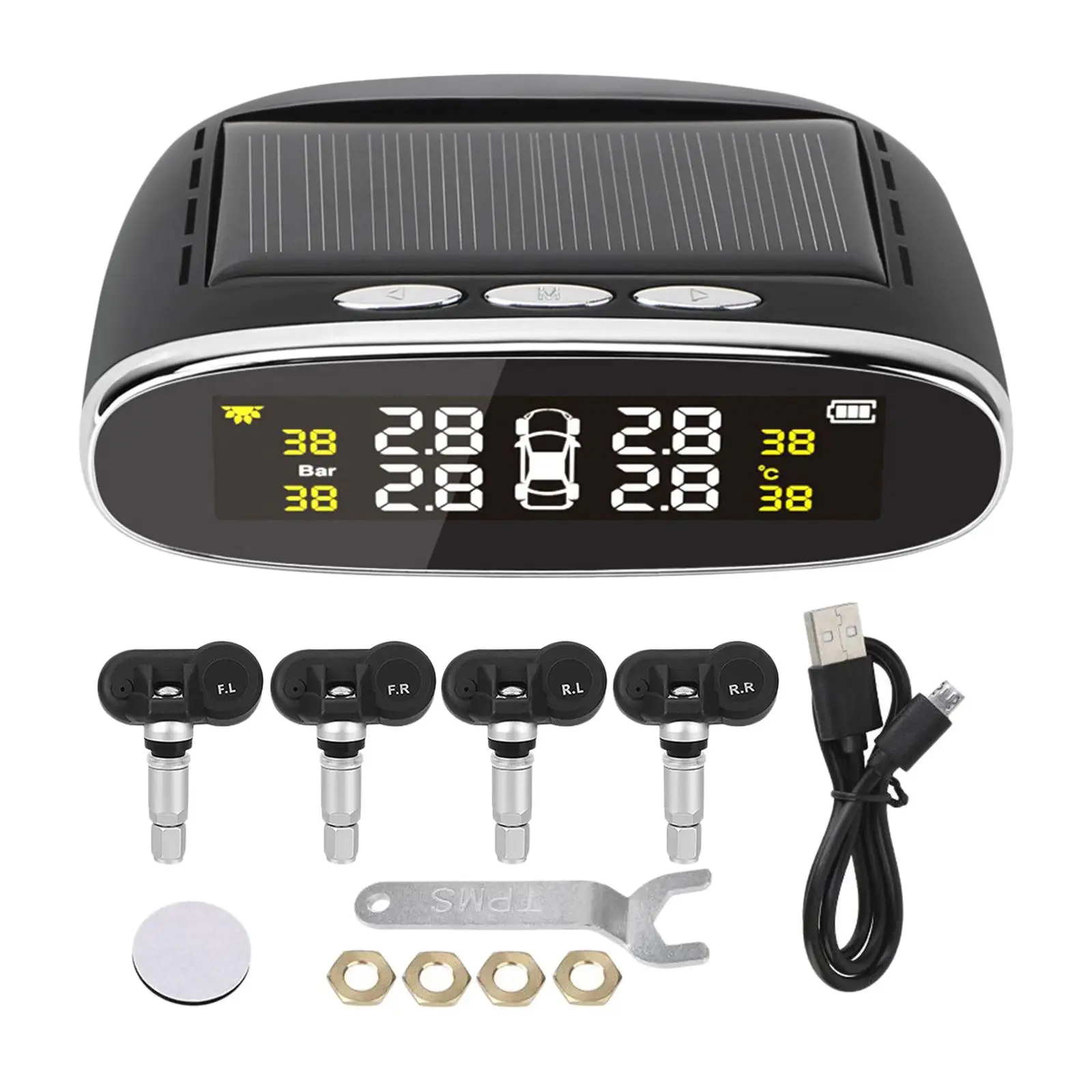 Auto SUV Car Tire Pressure Monitor Tyre Detection System Detect