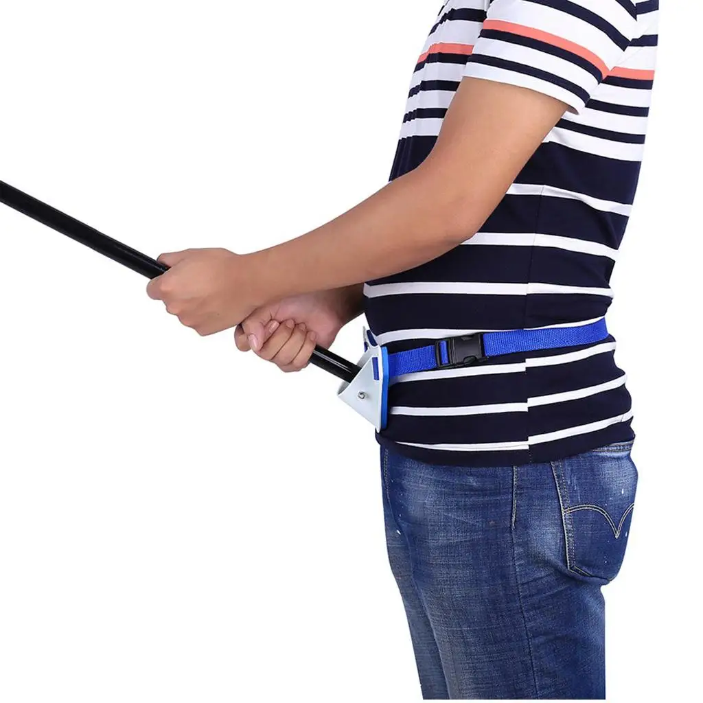 Fishing Rod Support Belt, Big Game Jigging Rod Pole Holder Belt, Fishing