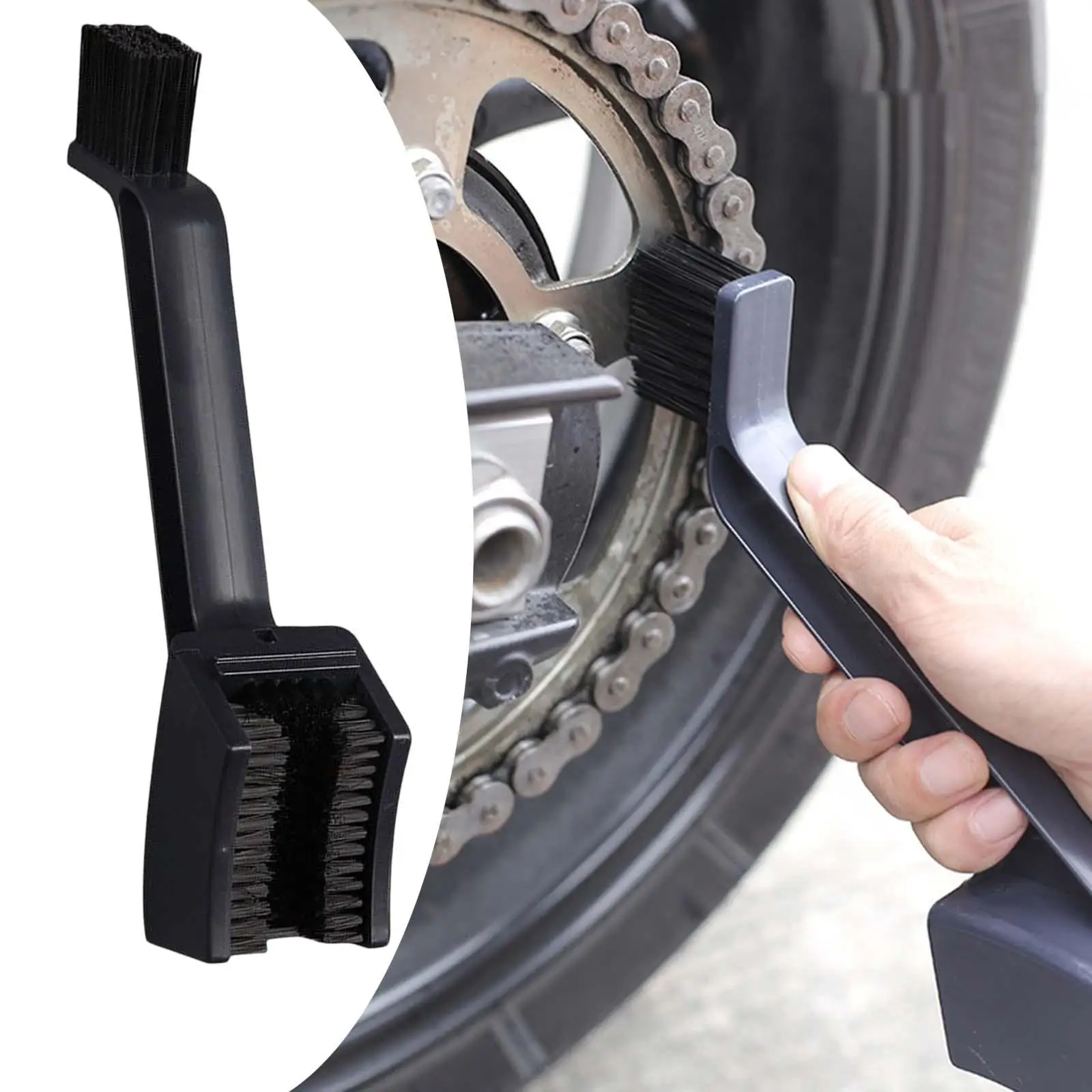 Motorcycle Bike Chain Cleaner Plastic Cycling Maintenance Gear Wash Tool