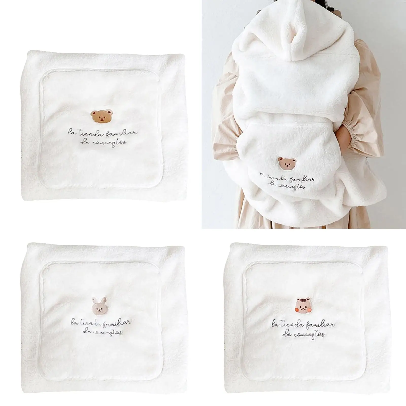 Baby Blanket Embroidered Car Bags Sleepsacks Winter Cloak Fleece Comfort Windproof Baby Gifts Toddler Warm Cover Quilt
