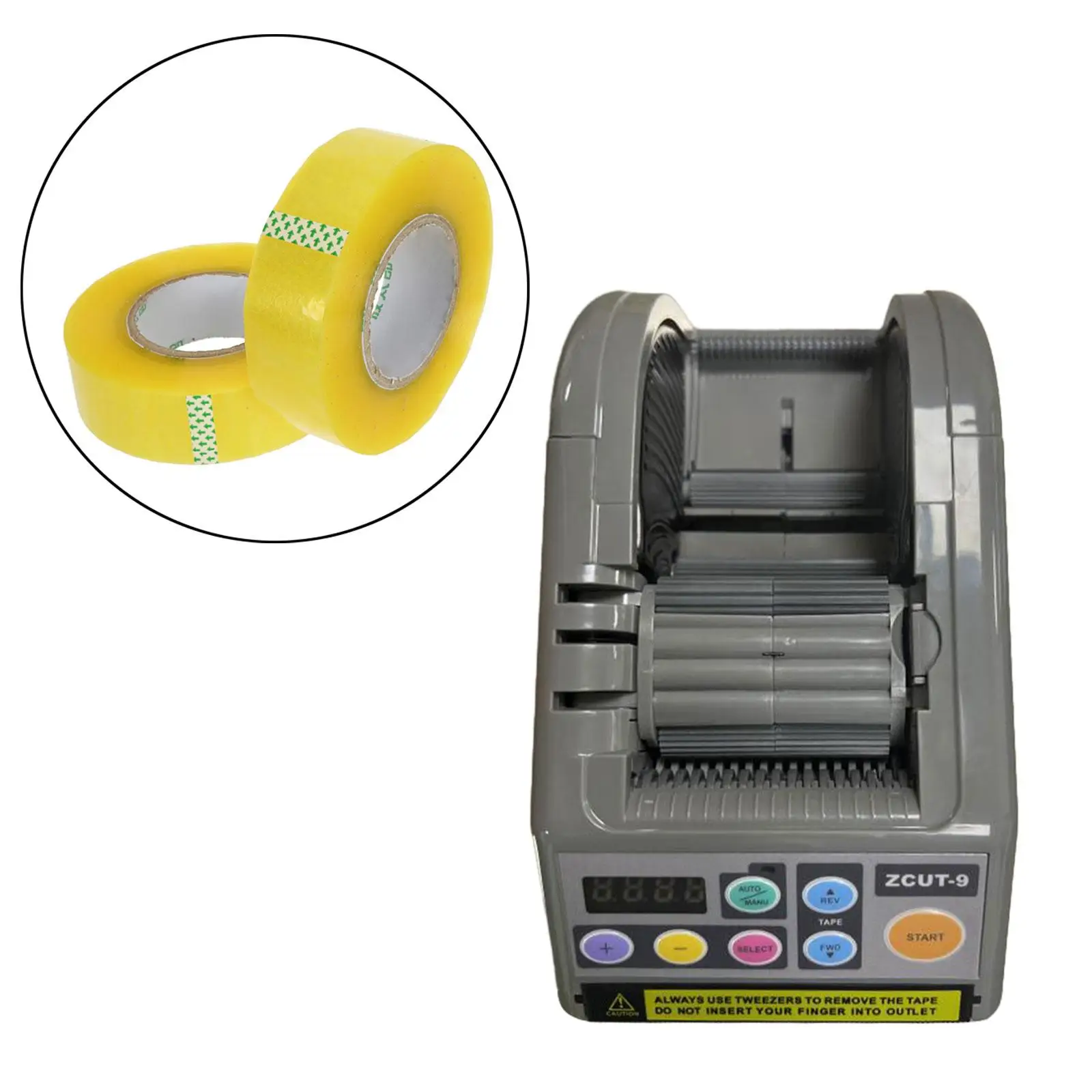 Automatic Tapes Cutting Machine 6-60mm Width Portable Tapes Cutter for Sealing Glue Masking Tape Double Sided Tape Fibers Fibers