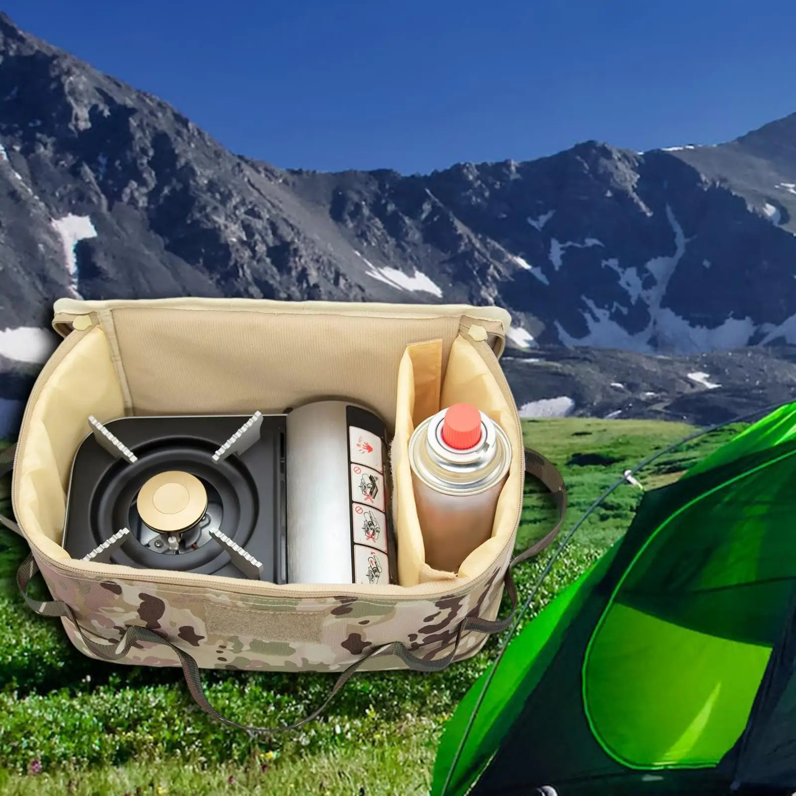 Durable Camping Storage bag Resistant Lightweight Handbag Multipurpose for