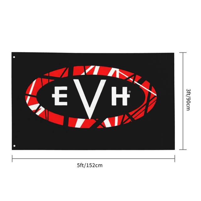 EVH LOGO 3X5 BANNER – Motor City Guitar