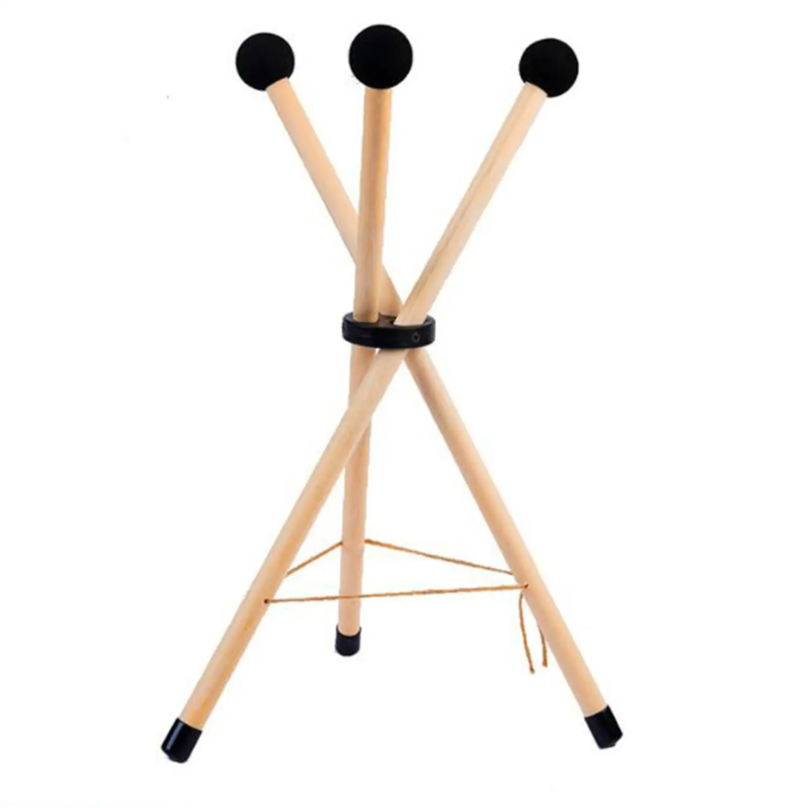 Solid Wood Tongue Drum Tripod Stand Folding Triangular Snare Holder Bracket Drum Holder Tripod for Tongue Drum Percussion Parts