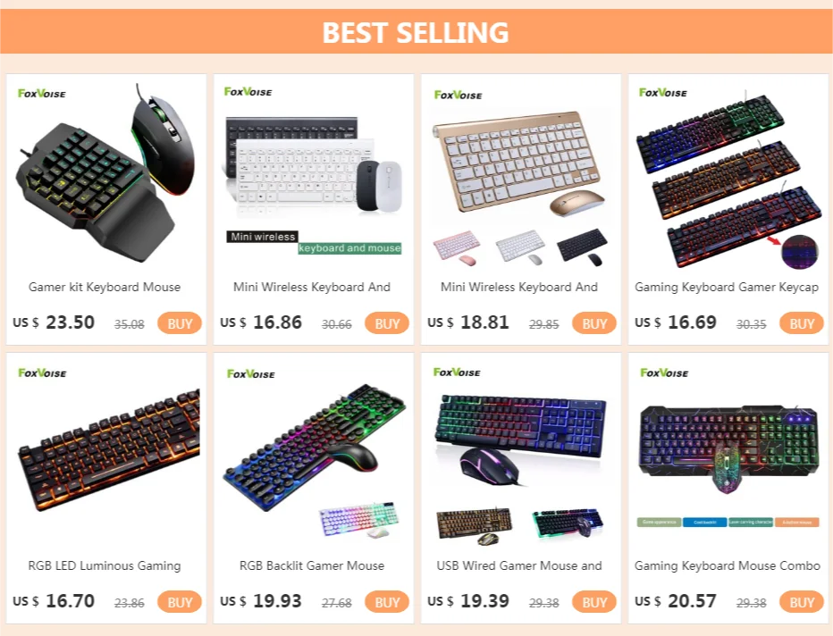 computer keyboard computer peripheral Gaming Keyboard And Mouse Set For PC Mechanical Waterproof USB Wired LED RGB Backlit Luminous Gamer Keyboards For Computer Kit custom pc keyboard