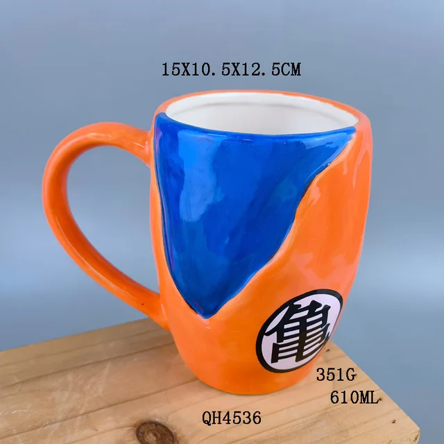Dragon Ball Goku Ceramic Mug Creative Water Cup Cute Coffee Cups Tableware  Big Juice Mug Handmade Drinkware Coffeeware 350/600ml - AliExpress