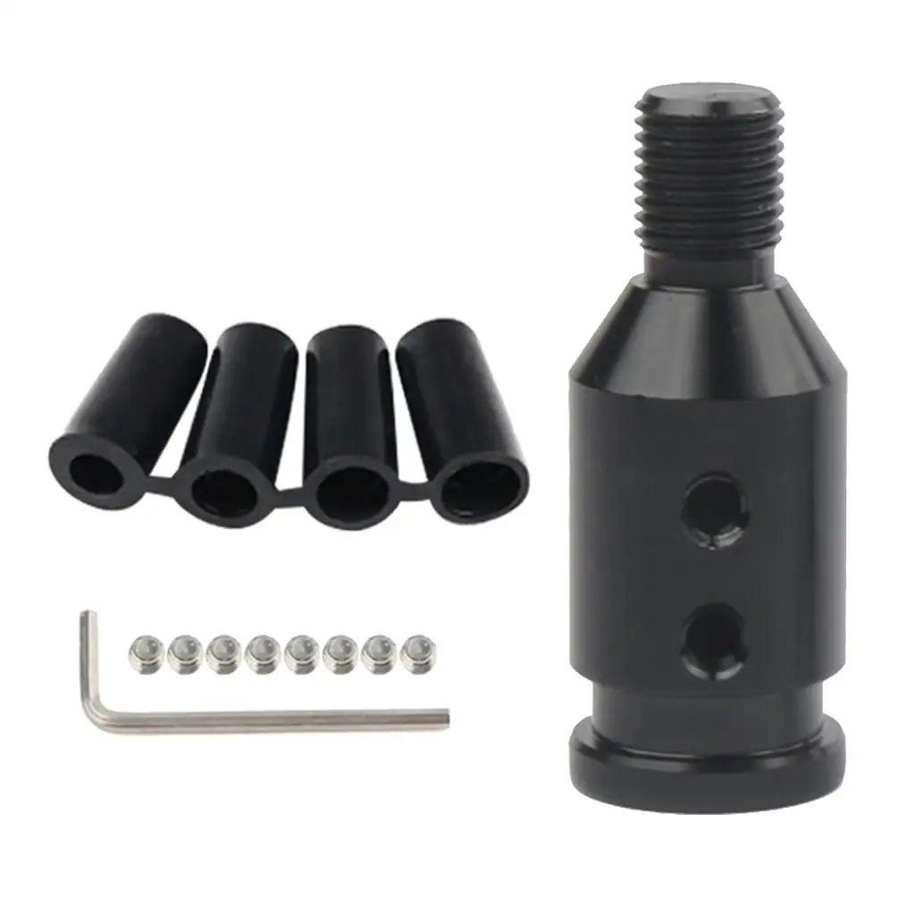 New Aluminum Knob Adapter for  Non Threaded Shifters 12x1.25mm Black