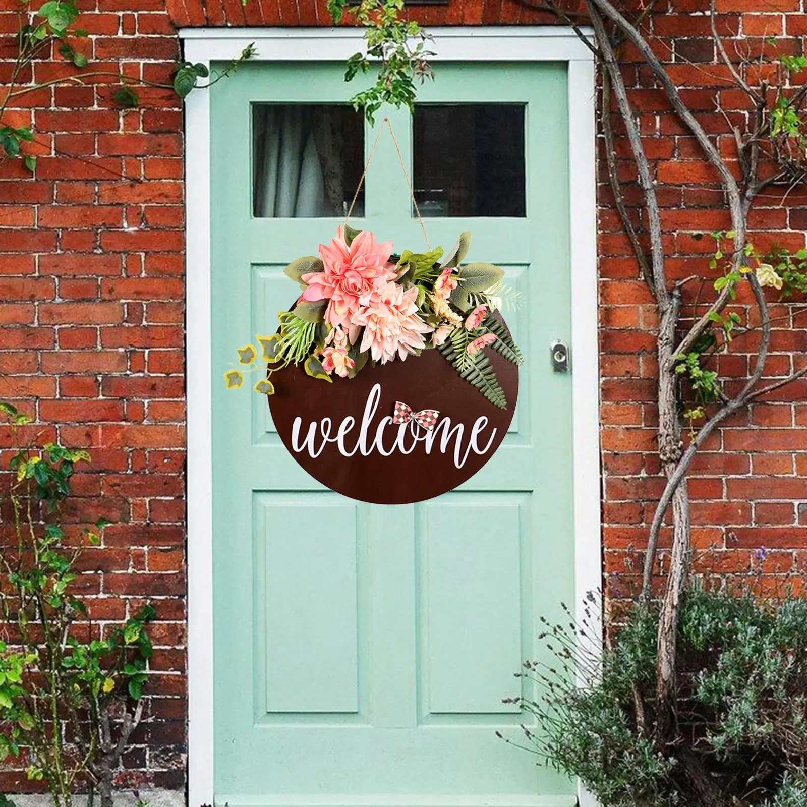 Welcome Hanging Wooden Welcome Home Sign Plaque Letter Sign Centerpieces Wall Decorations for Farmhouse Room Kitchen