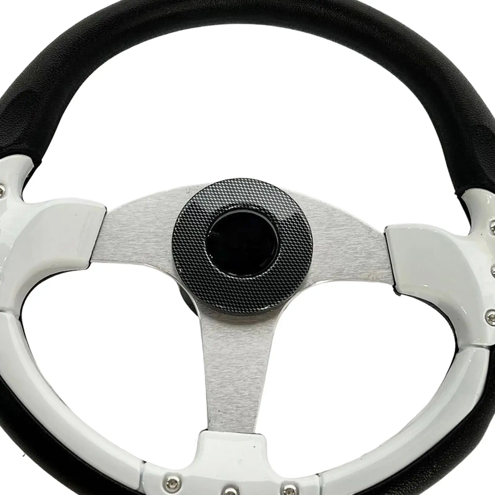 Universal 350mm Boat Steering Wheel AntiSlip 3/4 Tapered Shaft Nondirectional Ergonomic Design Replacement for Yachts