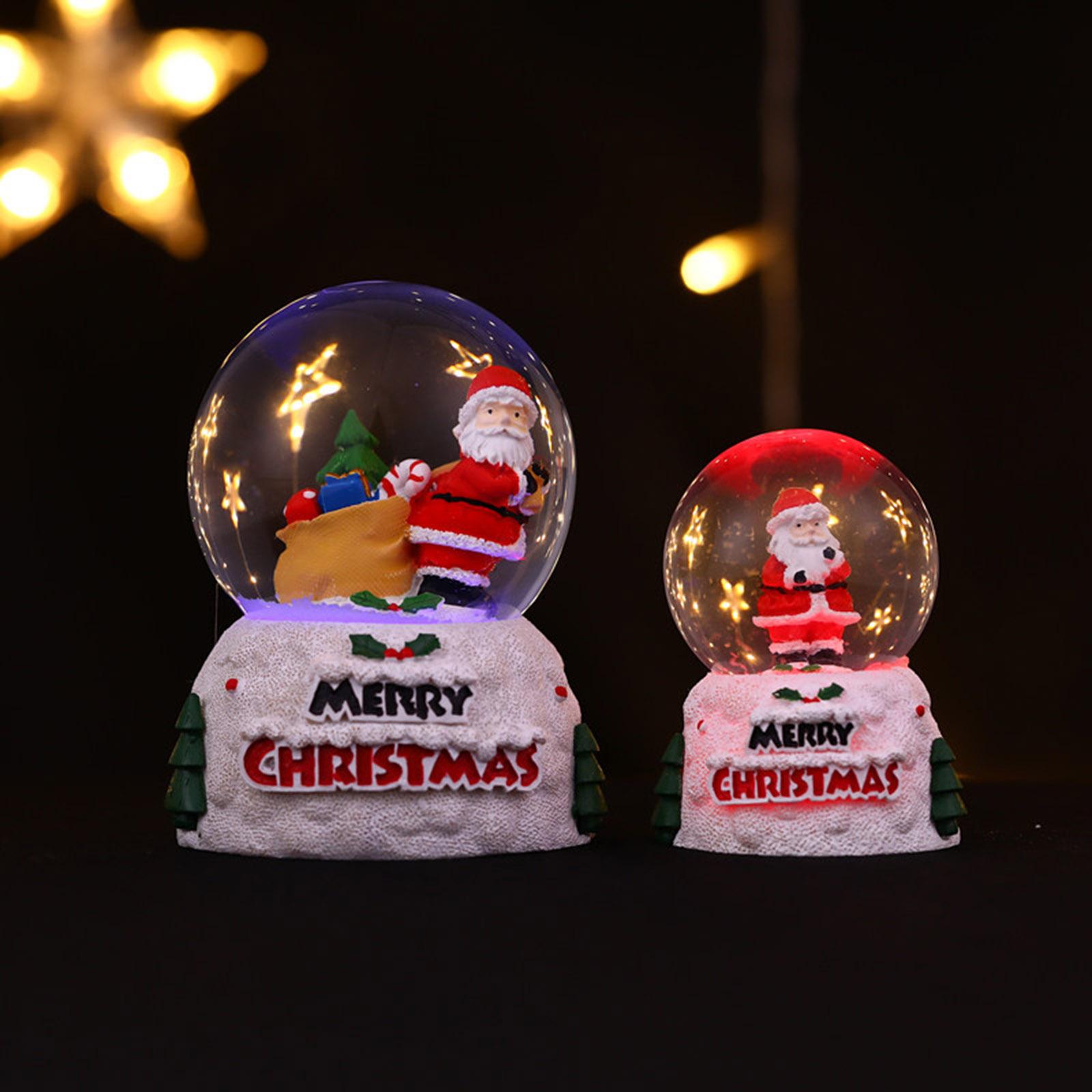 Glowing Christmas Snow Globe Crystal Ball for Girlfriend New Year Children