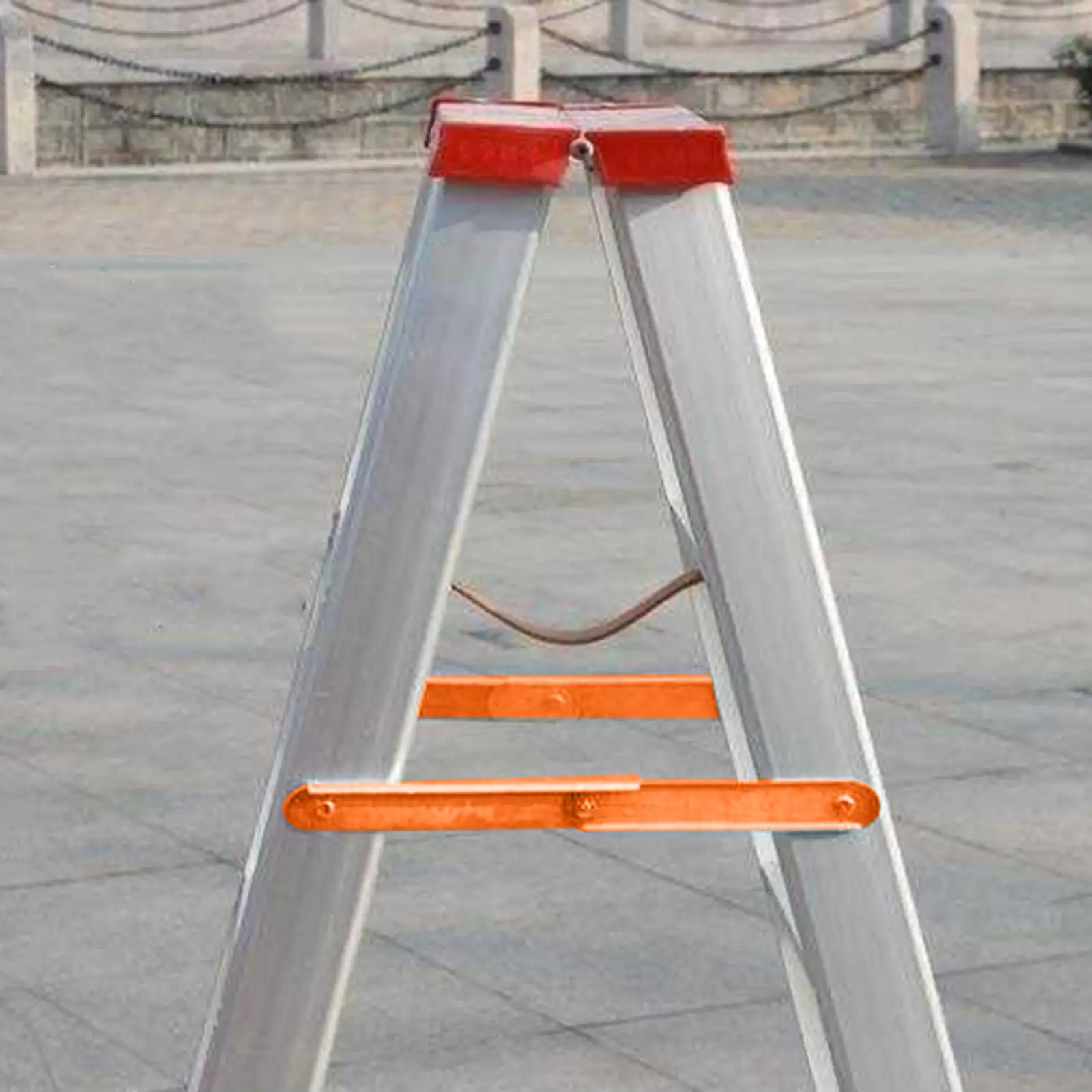 2x Aluminum Folding Step Ladder Hinge Stepladders Tie Rod Metal