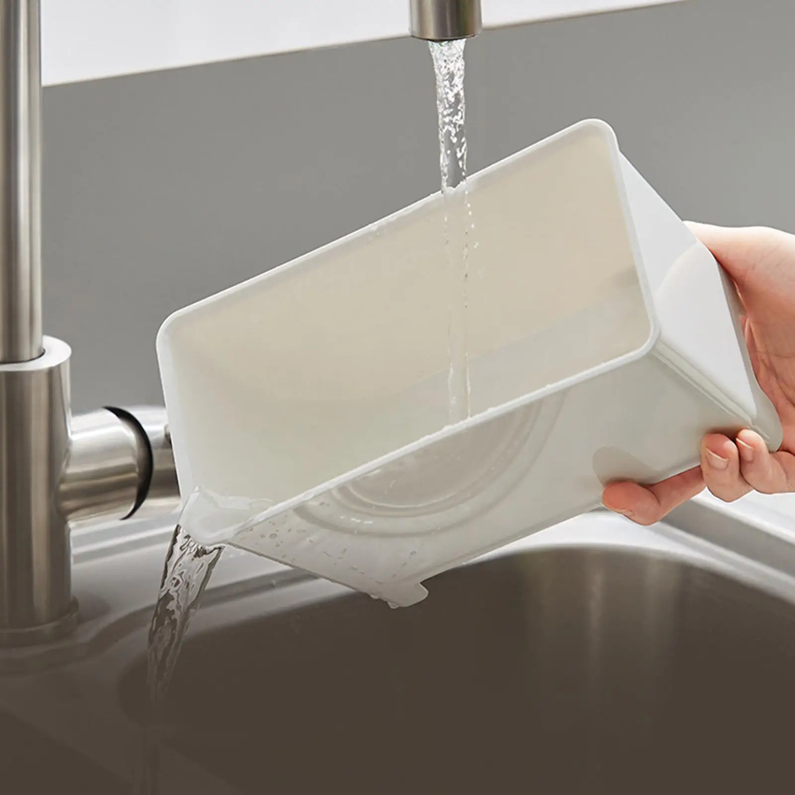 Household Drainable Trash Can Small Rubbish Bin Food Waste Bin for Bathroom