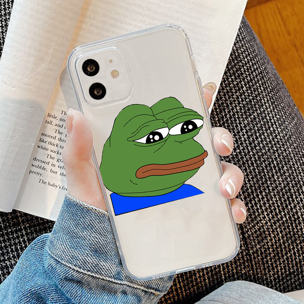 Чехол для телефона грустная лягушка pepe meme для iphone SE 2020 6 6S 7 8  11 12 13 Mini Plus X XS XR Pro Max, прозрачный мягкий бампер, модный |  AliExpress