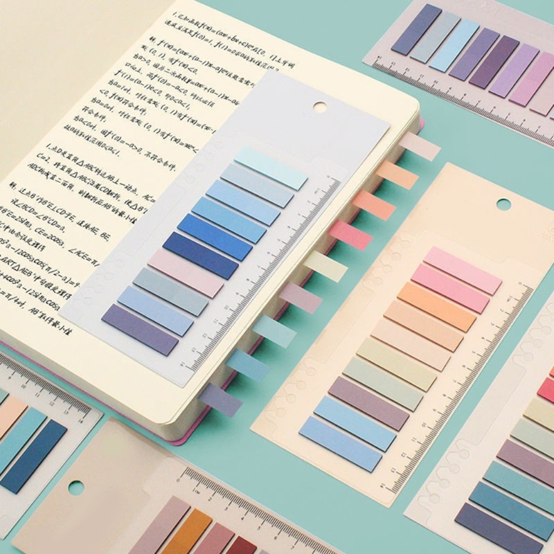 1600 Stück Sticky Tabs, 8er Pack Transparent Indizes Tabs, Buch Anmerkungen Kits, Buch Tabs Flaggen, farbige Sticky Page Marker – Detail 4