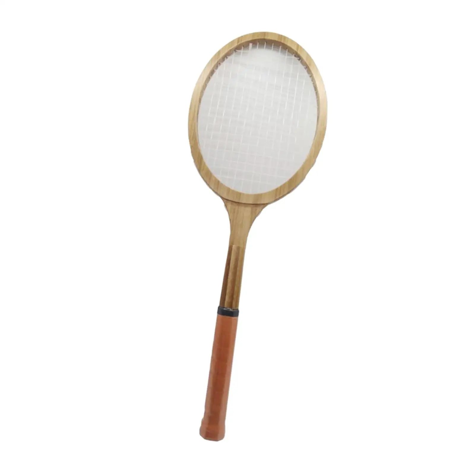 Wooden Tennis Rackets Clubs Kids Adult Beginners Retro Style Tennis Racquets