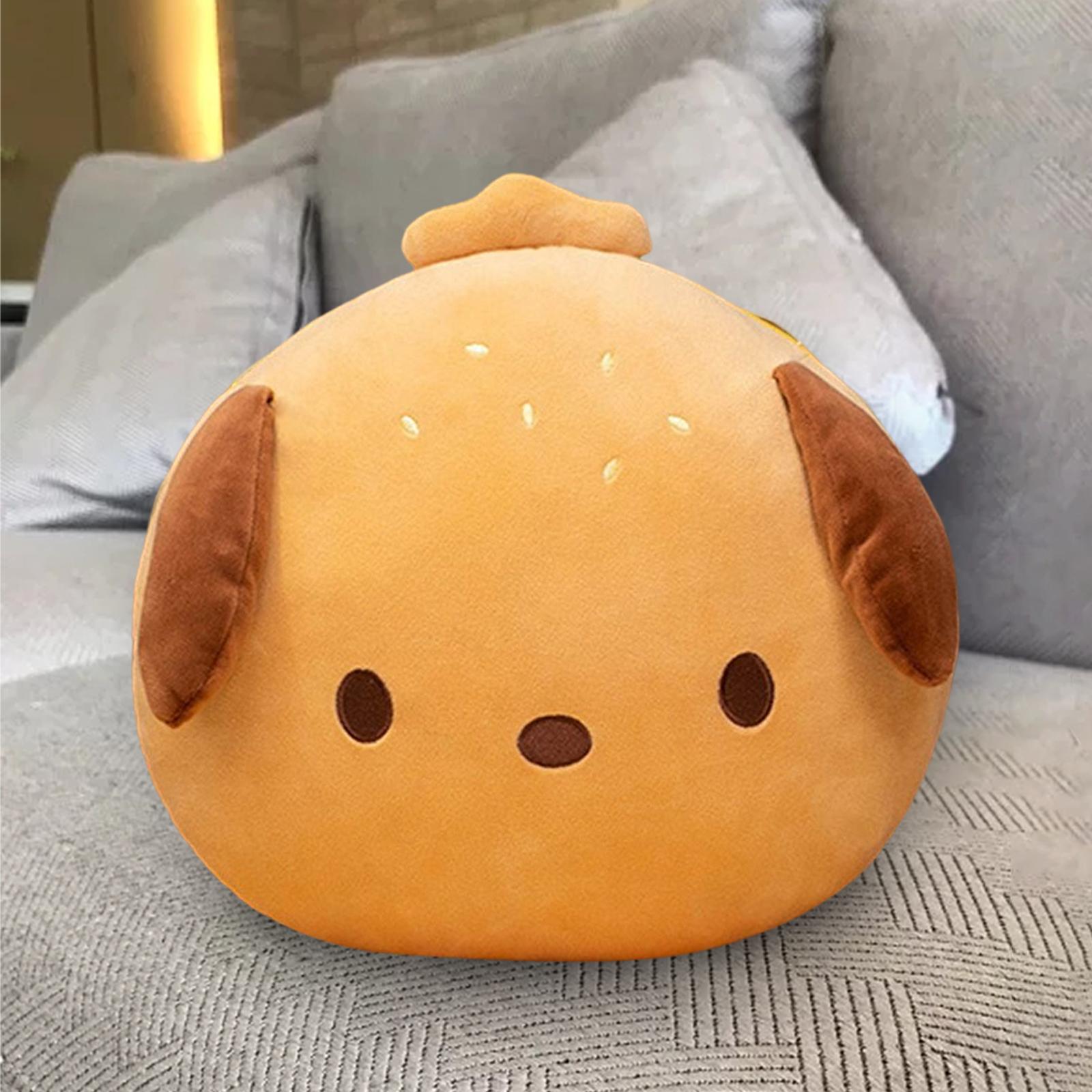 Hamburger Plush Pillow Bedroom Decoration Holiday 13inch Cartoon Dog Burger Plush Toy Hamburger Plush for Kids Office Bedroom