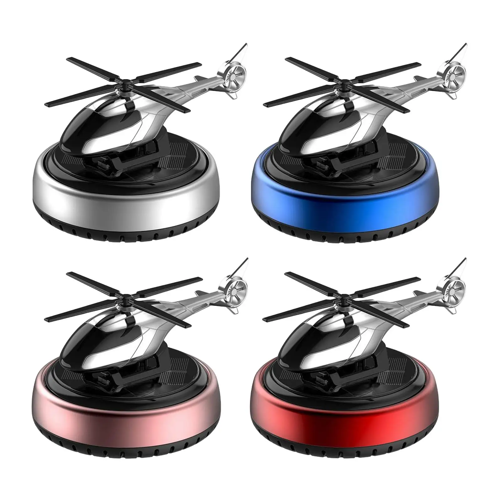 Rotating  Air Freshener  Ornaments Perfume Accessories Solar   Model  Diffuser Helicopter for Car Gifts
