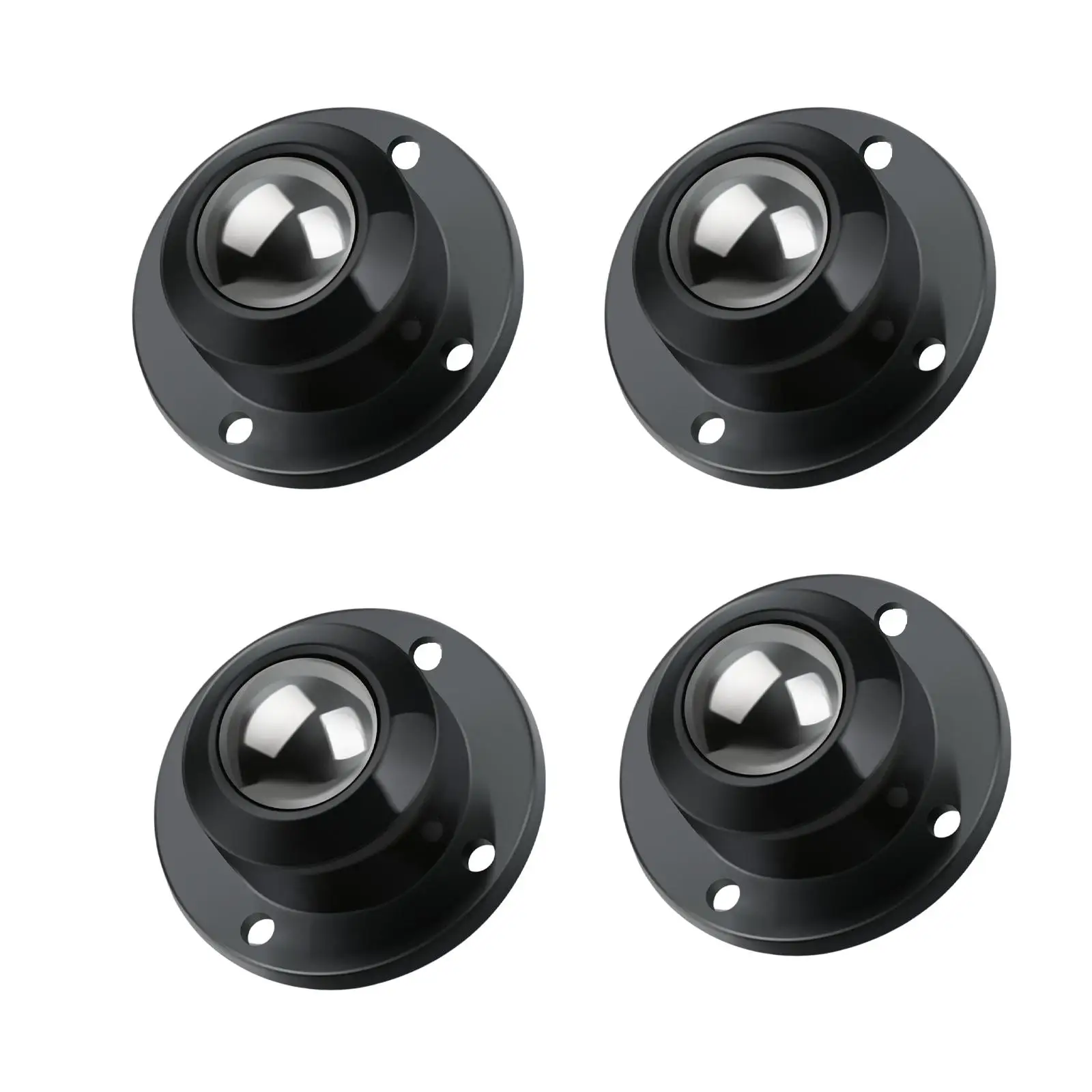 Set of 4 Caster Wheels Self Adhesive 360 Rotation Sticky for Bins Bottom
